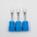 factory bullet bur white for pasting nail ceramic nail bit